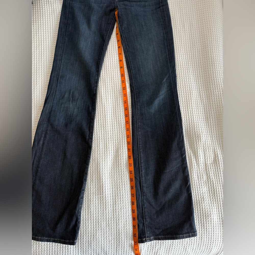 Fidelity High Rise Lily Bootcut Jeans Dark Blue Wash Denim W size 24 - Picture 5 of 7